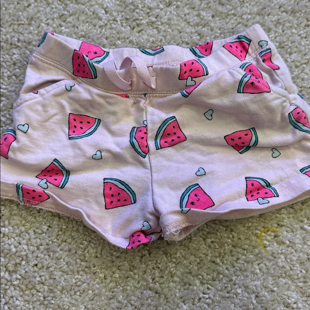 Carter's Pink Watermelon Toddler Shorts